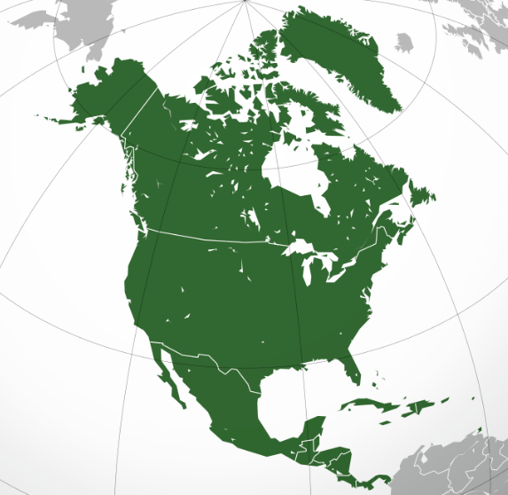 Map of North America