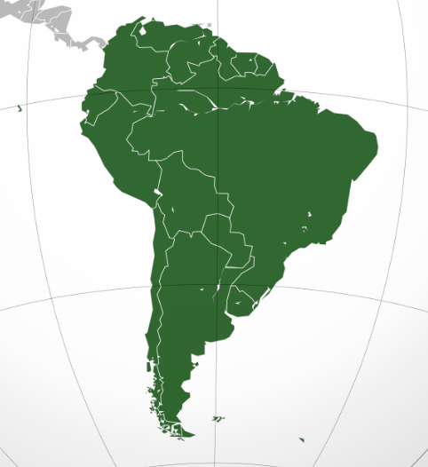 Map of South America